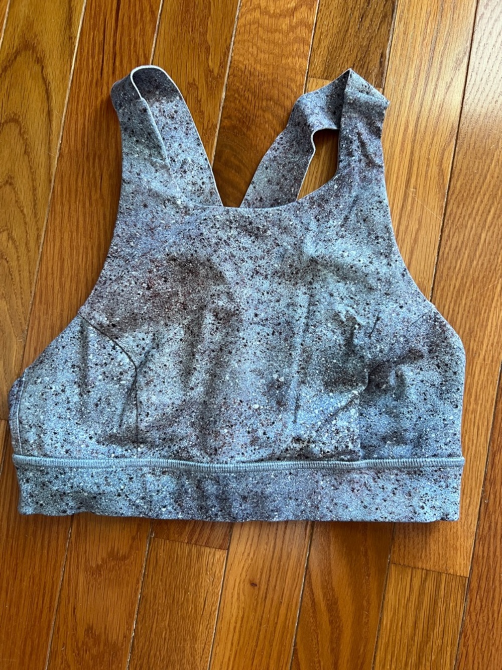 lululemon athletica Speckled Light Blue Sports Bra